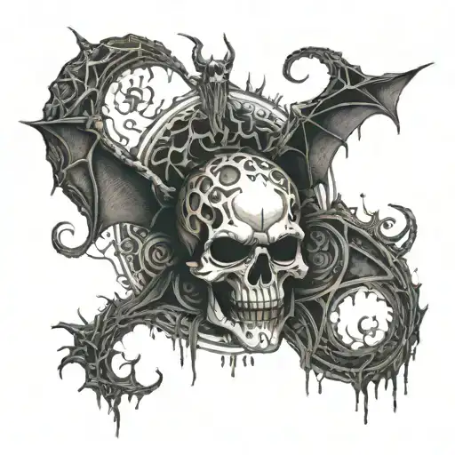 avenged sevenfold nightmare album cover tattoo design idea