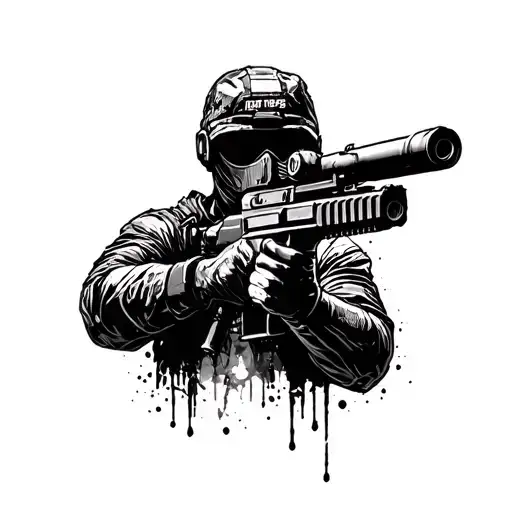 counter strike global offensive tattoo design idea