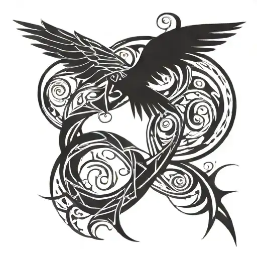 loss of freedom, personality decomposition, parting with the love of one’s life, a dark streak in life, mother’s health tattoo design idea