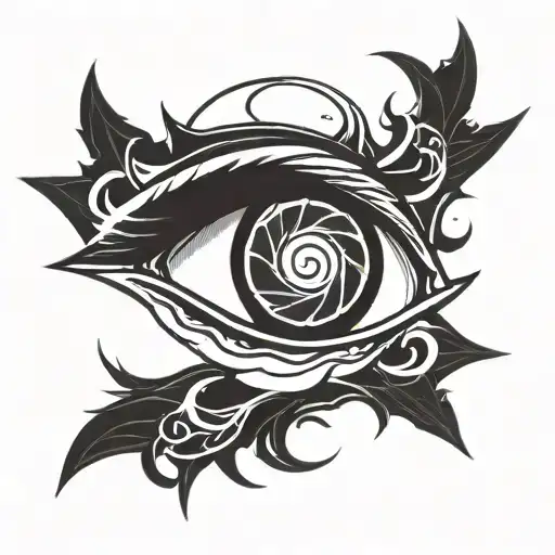 itachi uchiha sharingon eye tattoo design idea