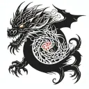 Flame of Recca Dragon  tattoo design idea