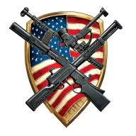 Incorporate the iconic symbol of the US Army infantry crossed rifles in a modern and abstract way tattoo design idea