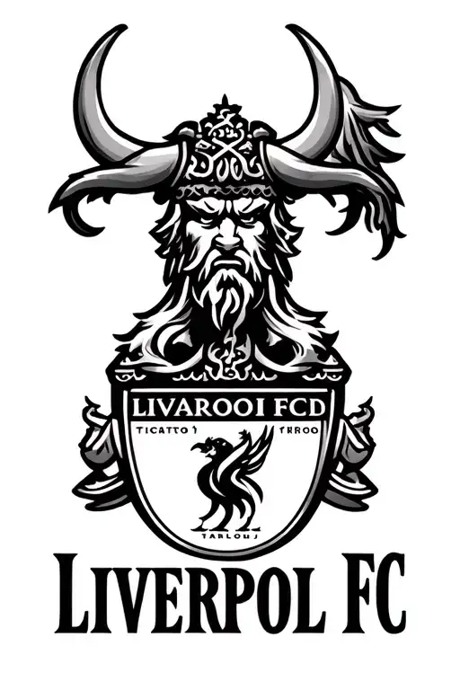 Liverpool fc viking tattoo design idea