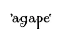 "agape " tattoo design idea