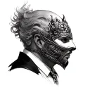 king baldwin 4 with his mask tattoo design idea