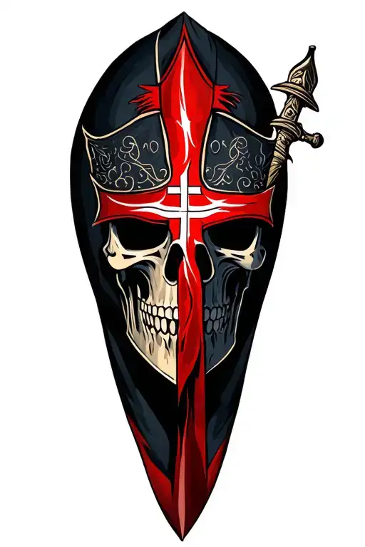 knights templar tattoo design idea
