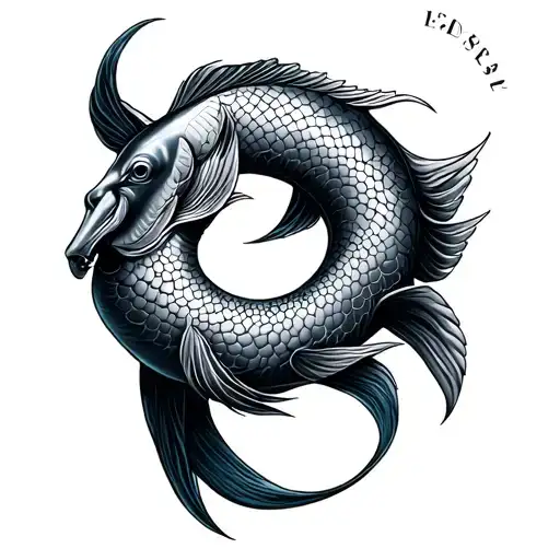 Pisces and Sagittarius tattoo design idea