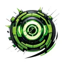Omnitrix ben 10 symbol on chest tattoo tattoo design idea