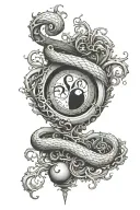 Leap Year Symbol entertwined tattoo design idea