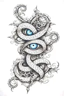 Leap Year Symbol entertwined tattoo design idea