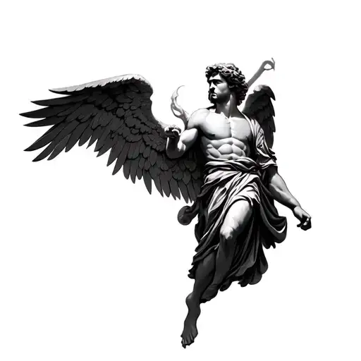 Archangel Michael Angel tattoo design idea