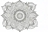 Mendala tattoo design idea