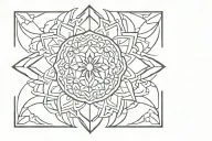 Mendala tattoo design idea