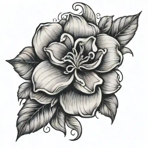 jasmine tattoo design idea