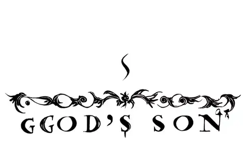 "GOD'S SON
" tattoo design idea