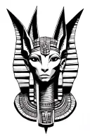 Osiris, ra, anubis tattoo design idea