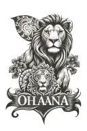 Ohana theme on my left forearm, lion king theme at top of my arm / shoulder and the Disney castle shown on my bicep tattoo design idea