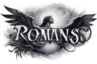 Romans 8 18 tattoo design idea