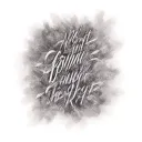 no limit gonna touch the sky cursive font tattoo tattoo design idea
