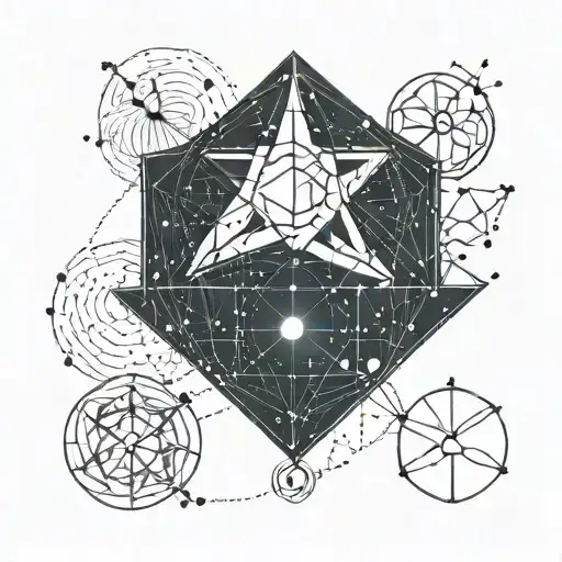 aquarius constellation tattoo design idea