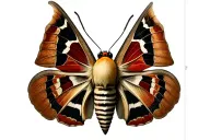death moth tattoo design idea