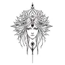 hecate goddess tattoo design idea
