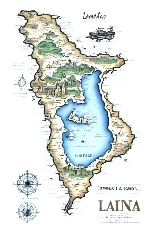 Sri Lanka map with 1996/6/3 bron year tattoo design idea