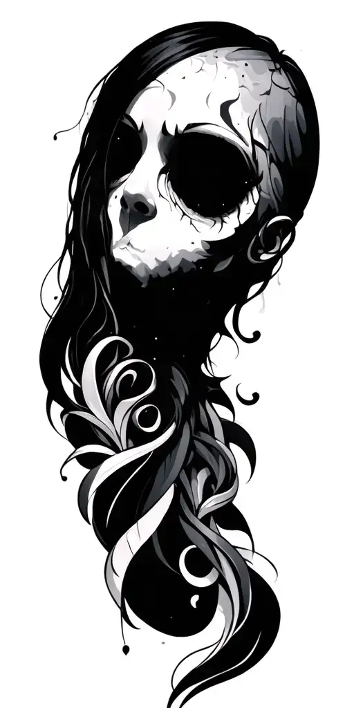 EMO artwork combining elements tattoo design idea