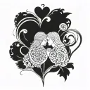 Parents - mother Shiree dad - Hayden - husband and wife and two children Kira 16 and Alaric 14 - Interlocking Hearts tattoo design idea