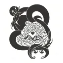 Parents - mother Shiree dad - Hayden - husband and wife and two children Kira 16 and Alaric 14 - Interlocking Hearts tattoo design idea