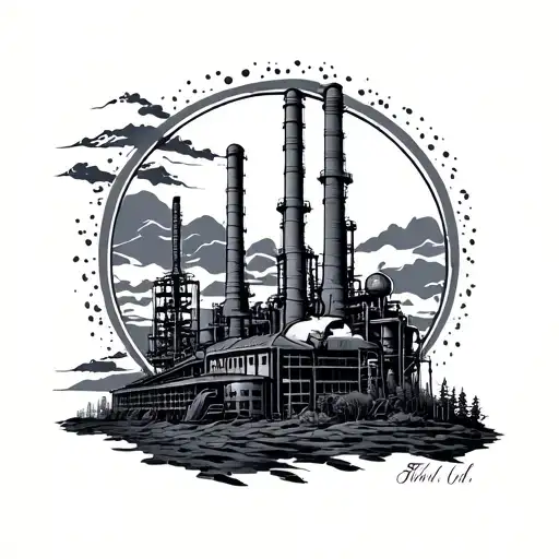 Refinery tattoo design idea