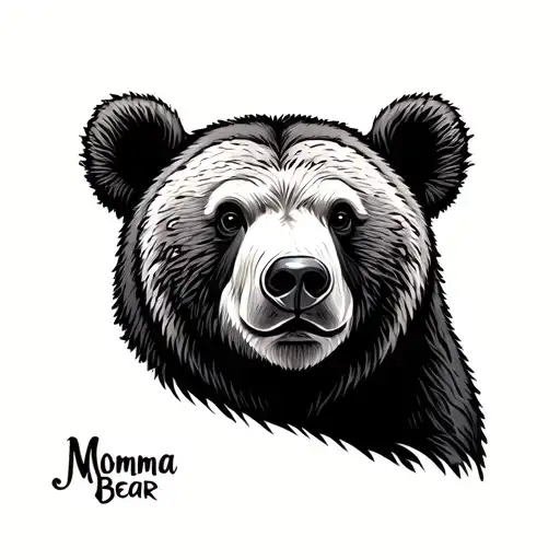 Momma Bear tattoo design idea
