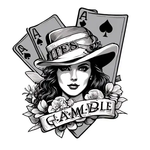 Lifes A Gamble tattoo design idea