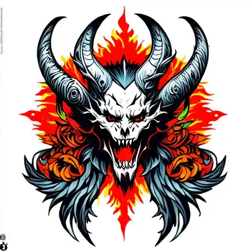 belial tattoo design idea
