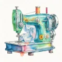 sewing machine tattoo design idea