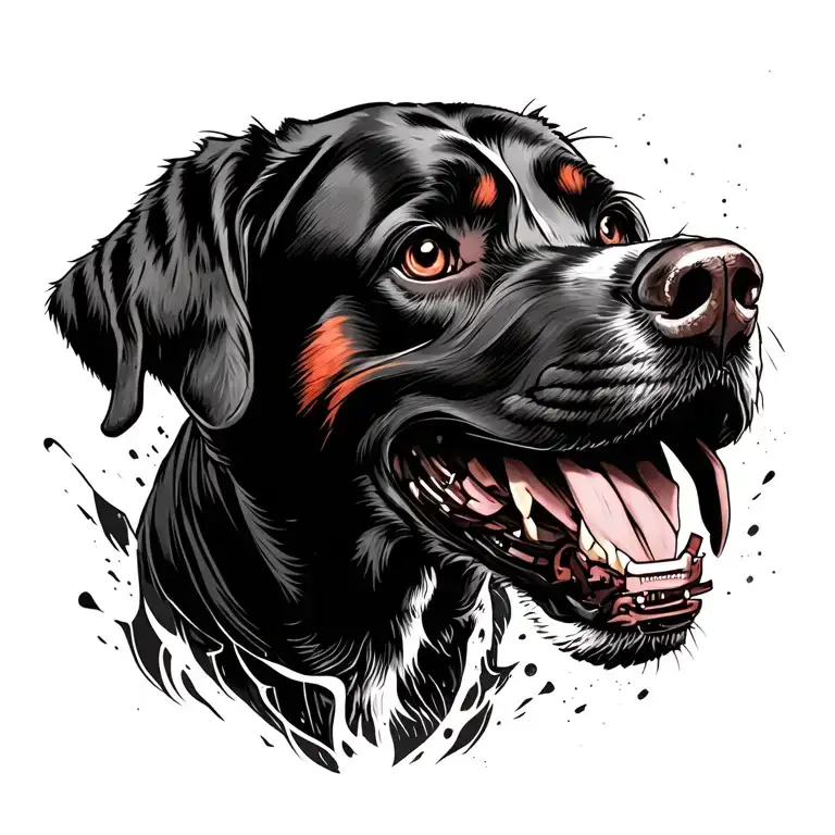 Apex legends bloodhound chasing red tattoo design idea