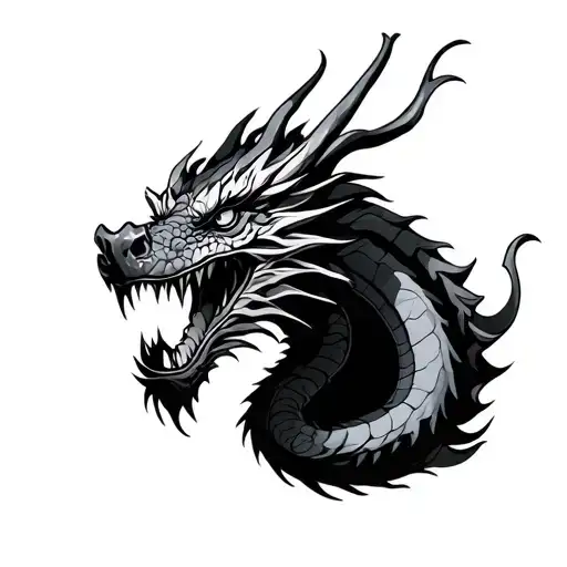 Dragon tattoo design idea