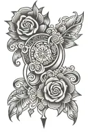 gypsy symbol tattoo design idea