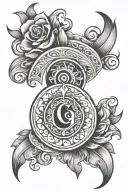 gypsy symbol tattoo design idea