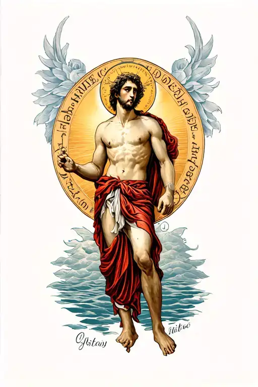 saint sebastian tattoo design idea