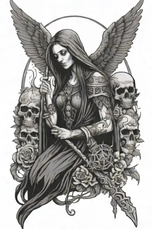 mara slavic goddess of death tattoo design idea