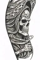 Grim Reaper tattoo design idea