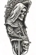 Grim Reaper tattoo design idea