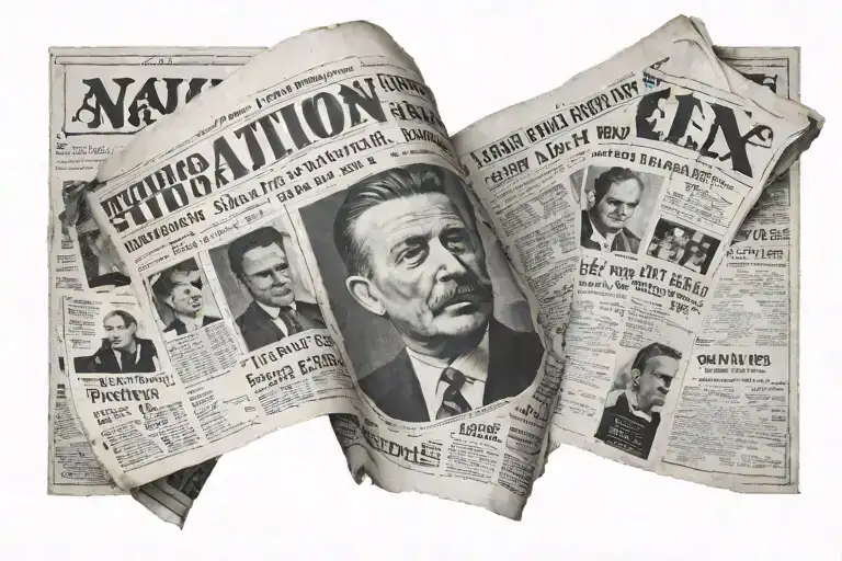 newspaper heading tattoo design idea