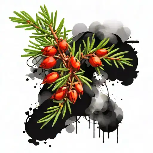 rosemary branch tattoo design idea