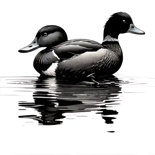 duck hunting. tattoo design idea