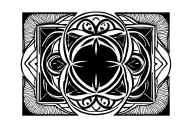 seed of life surrounded tattoo design idea