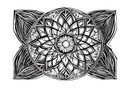 seed of life surrounded tattoo design idea