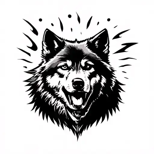 wolves fc logo grandad 25 with elvis presely theme tattoo design idea