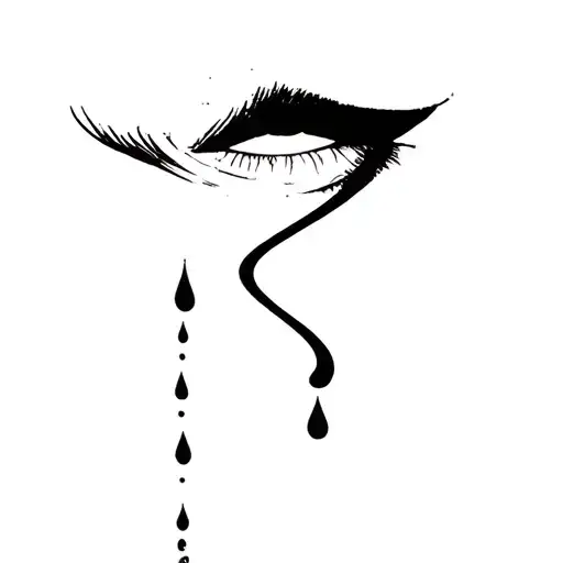 tears ricochet tattoo design idea